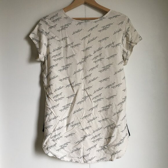 Vero Moda Boca Short Sleeve Dot Cluster Cream Hipster Blouse - Picture 2 of 15